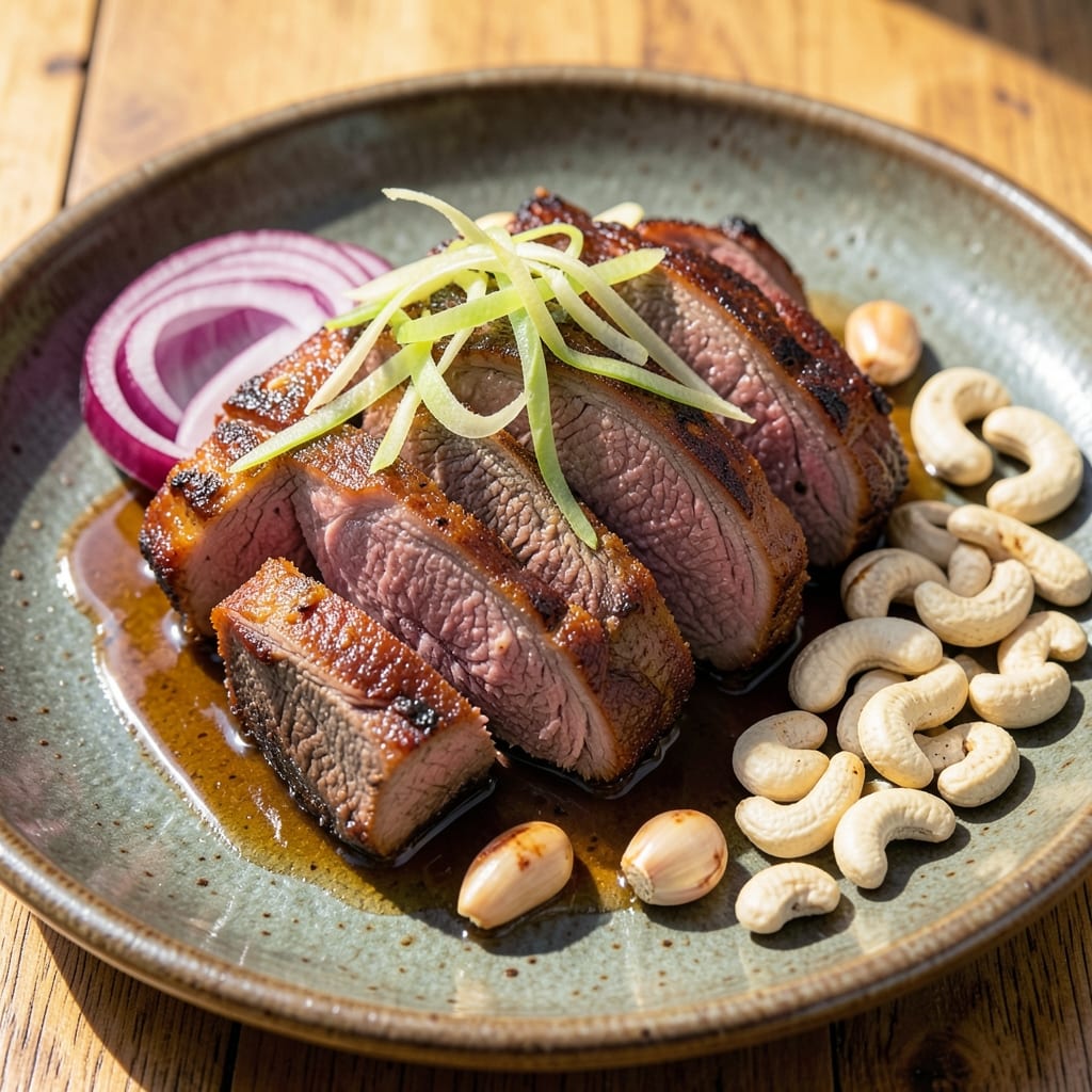 Beef and Cashew Recipe: Umami-Rich Broth With Crunchy Texture Contrast