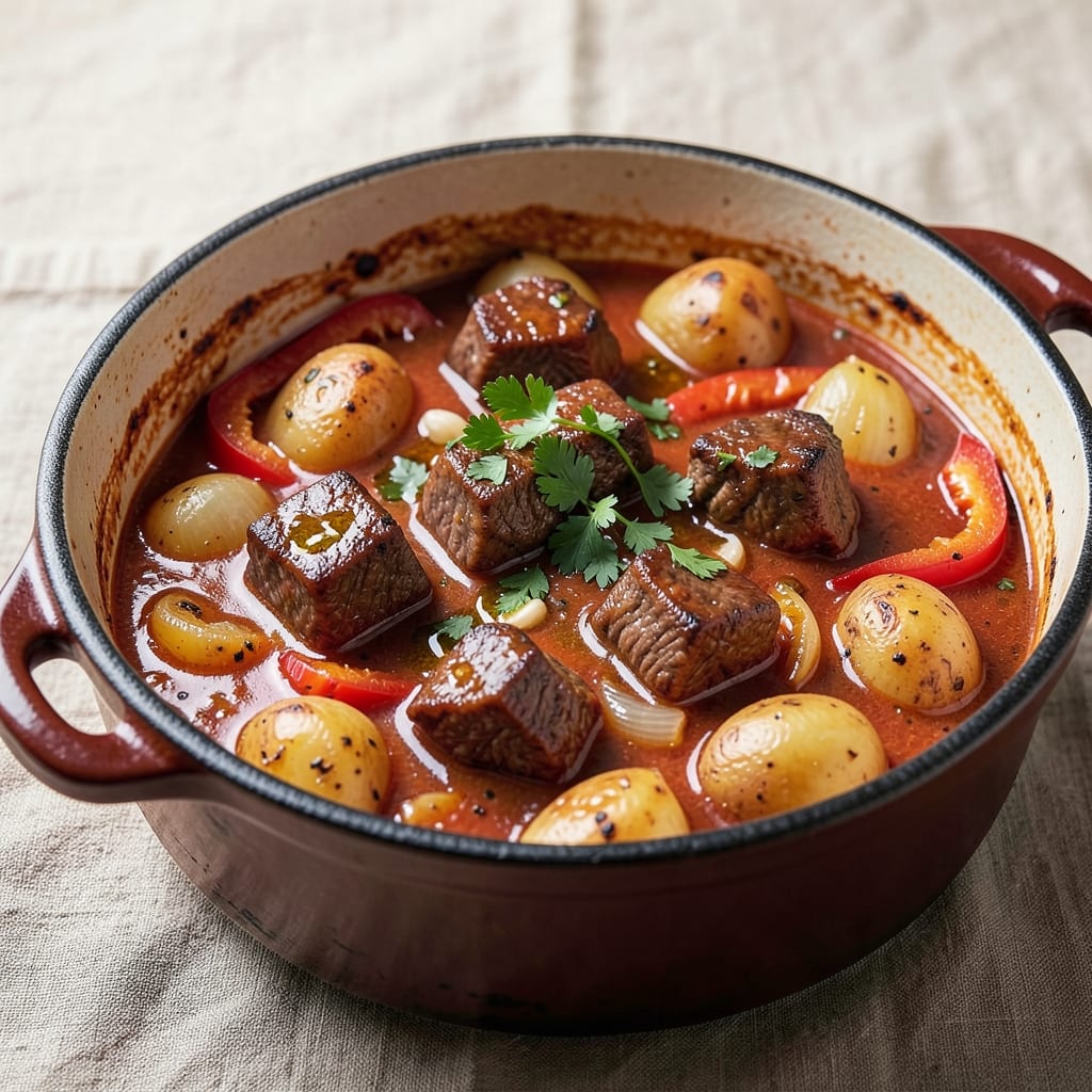 Beef and Potato Goulash Recipe: Paprika-Infused Depth in One-Pot Magic