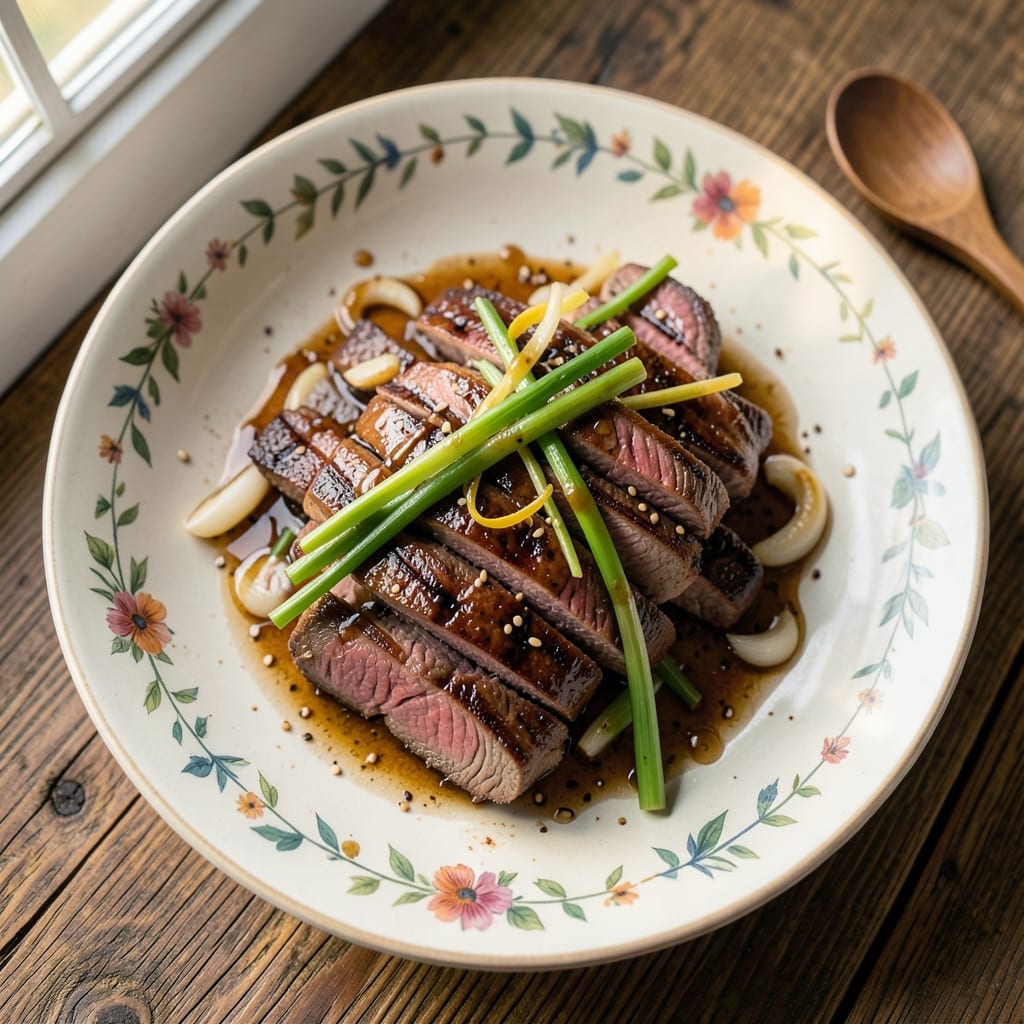 Beef and Spring Onions Recipe: Wok-Hei Crispy Beef with Silky Onions