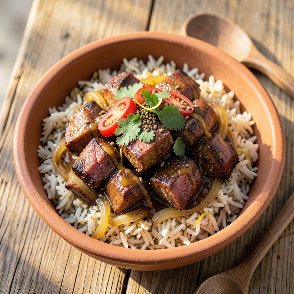 Bannu Beef Pulao Recipe: Fragrant Cardamom and Cumin Rice with Tender Beef
