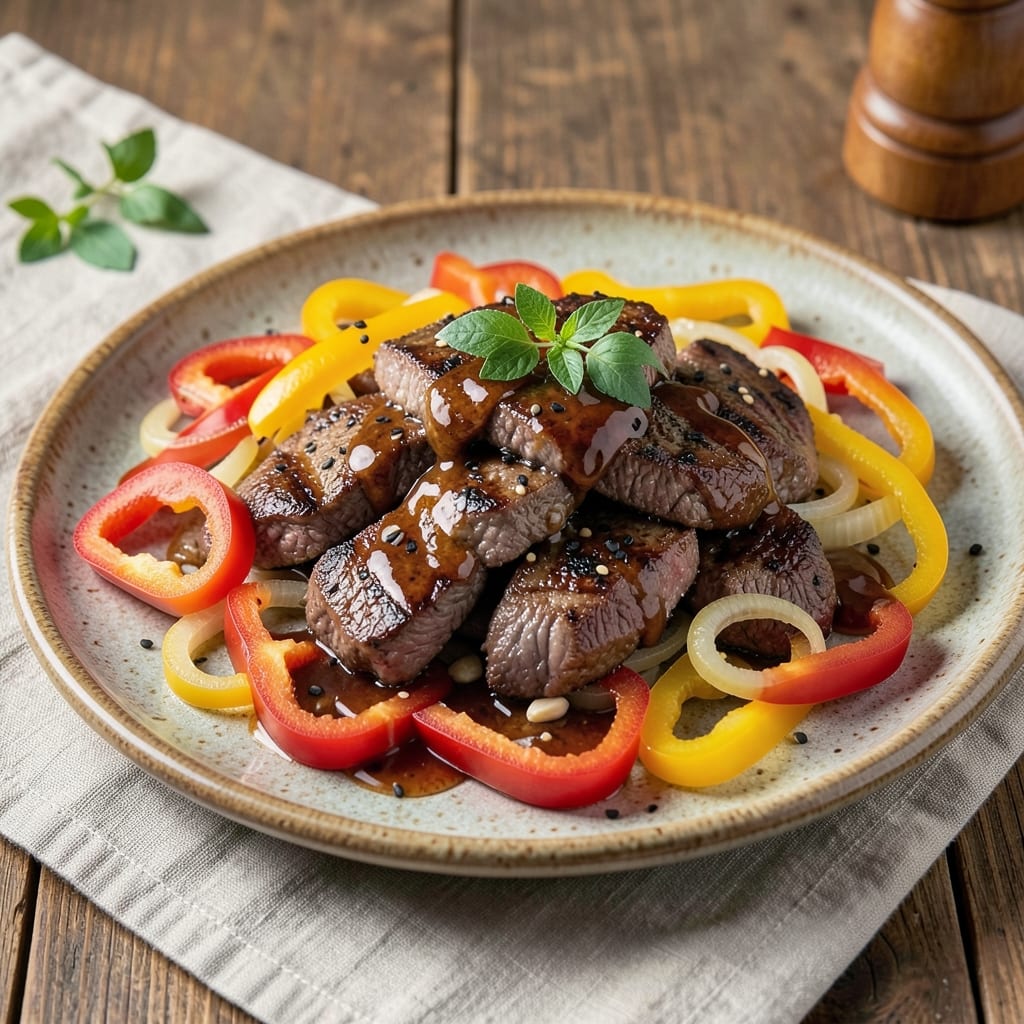 Beef and Bell Peppers Cowboy Bebop Recipe: Smoky-Sweet Stir-Fry With Crispy Edges