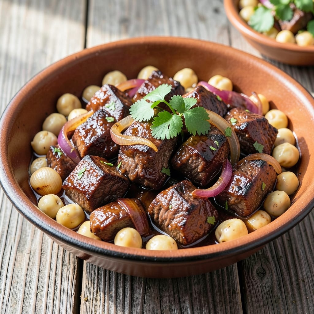 Beef and Chickpea Recipe: Savory Spiced Simmer With Tender Meat and Chickpeas