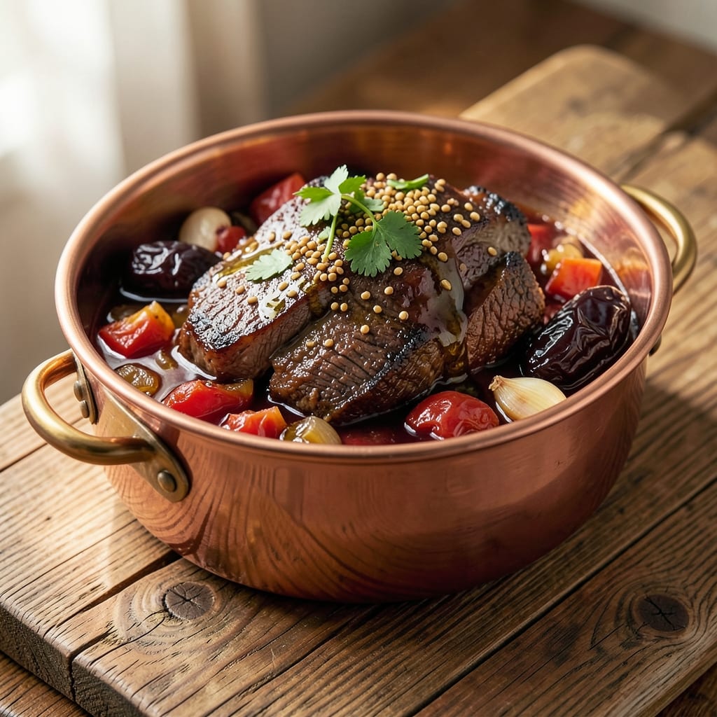 Beef and Prune Tagine Recipe: Sweet-Savory Moroccan Stew Simmered to Perfection