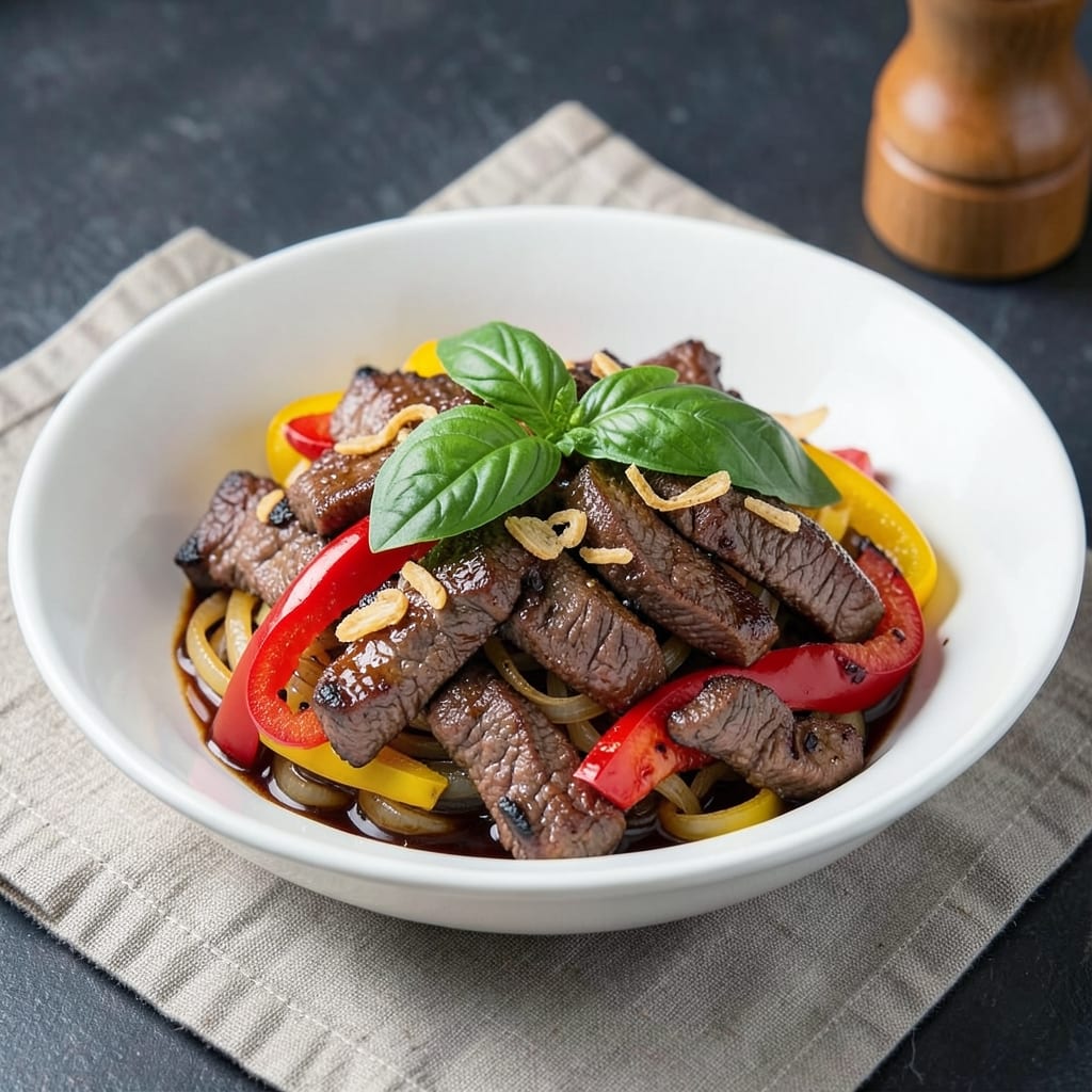 Basil Beef Stir Fry Recipe: Wok-Hei Crispy Bites with Fragrant Herb Sauce