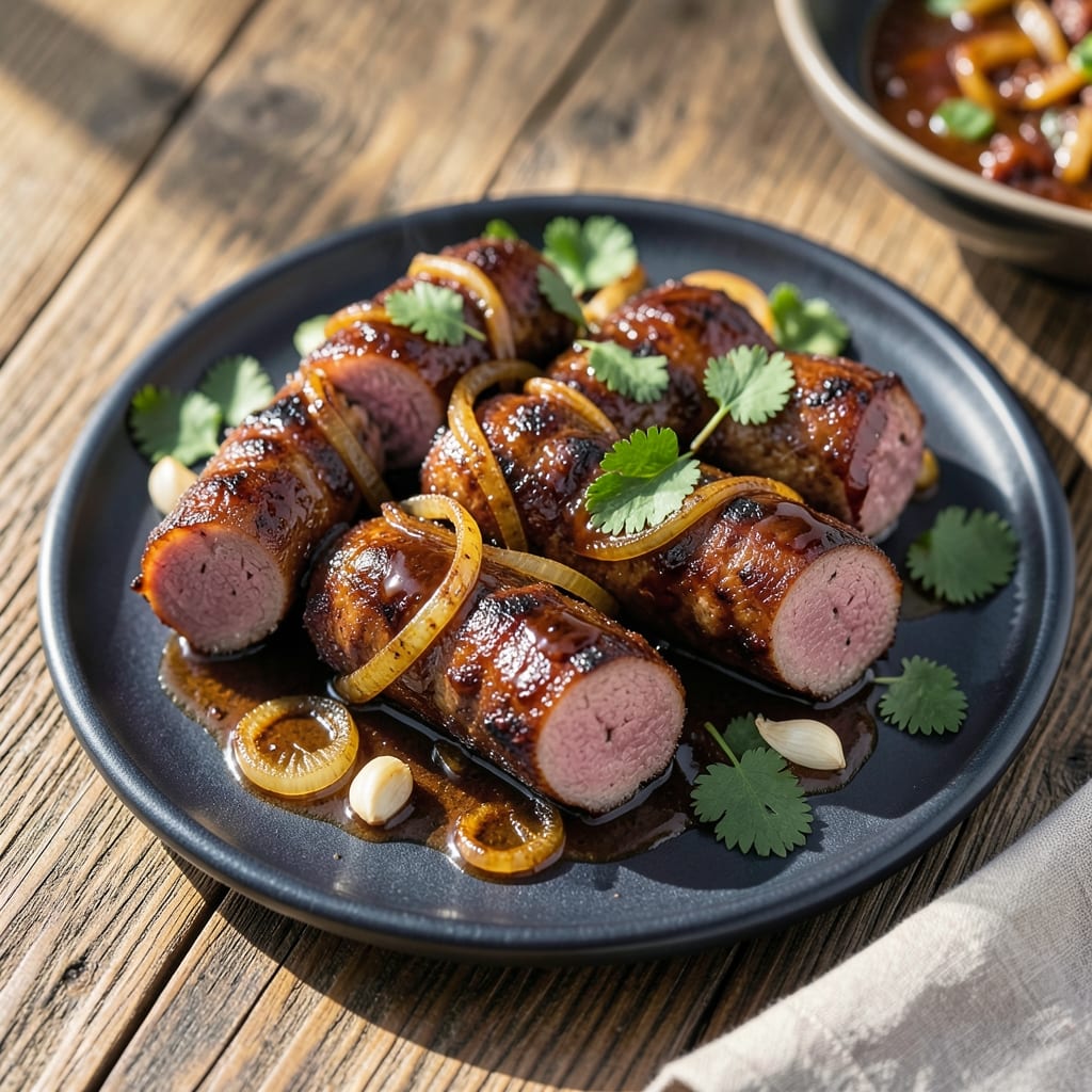 BBQ Beef Sausage Recipe: Smoky-Grilled Boldness With Caramelized Crust