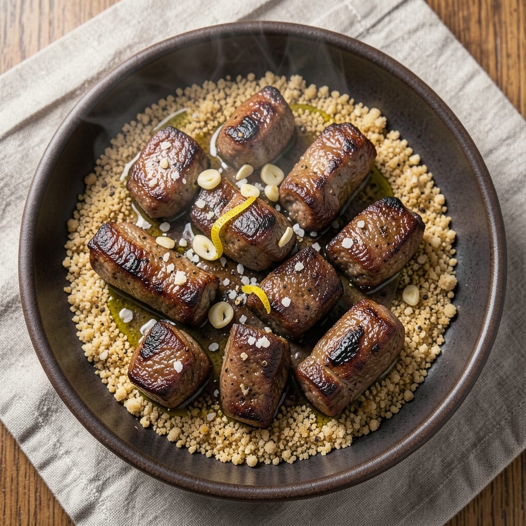 Baked Beef Tips Recipe: One-Pan Browned Crust and Juicy Centers