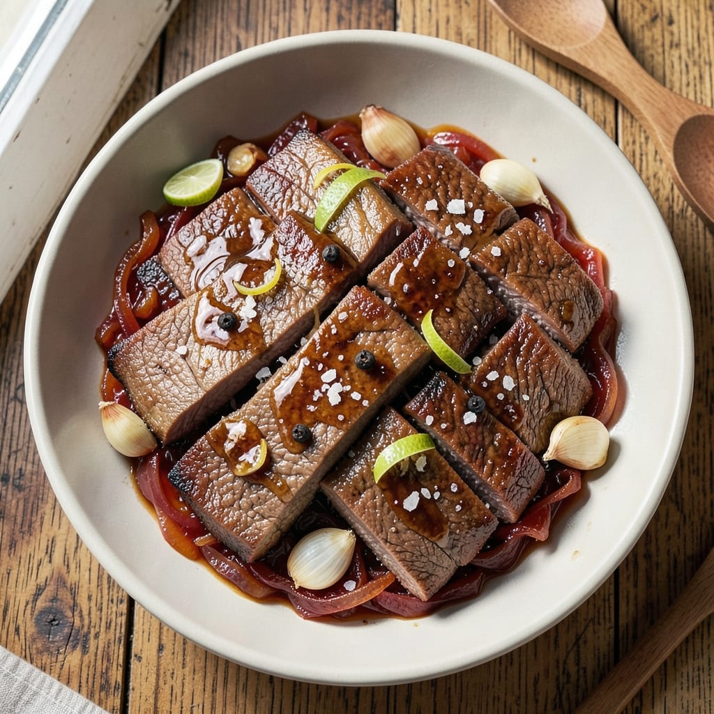 Beef Belly Slices Recipe: Crispy-Crackled Bites With Silky Fondue