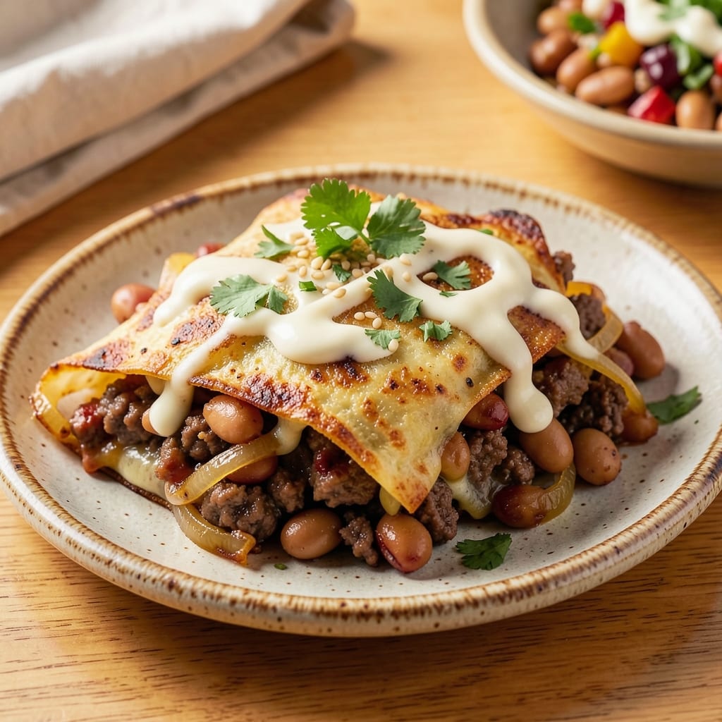 Beef and Bean Chimichanga Recipe: Crispy Tortilla Crunch With Spiced Filling