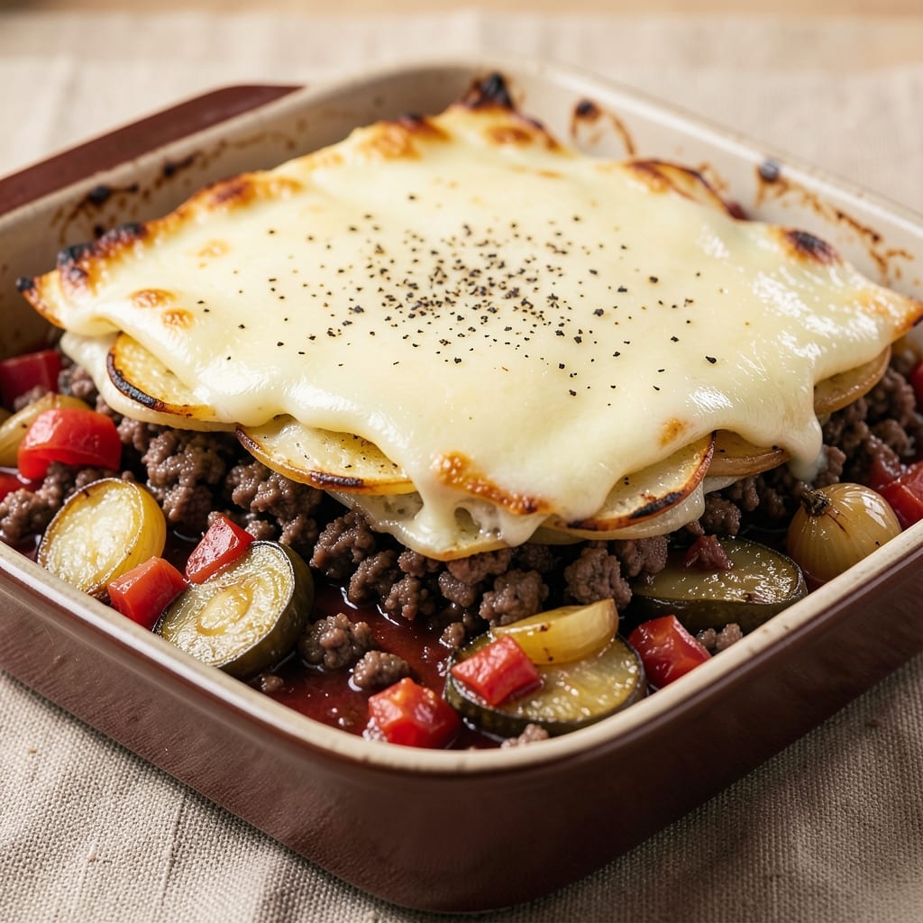 Beef And Potato Moussaka Recipe: Eggplant-Layered Comfort With Crispy Top