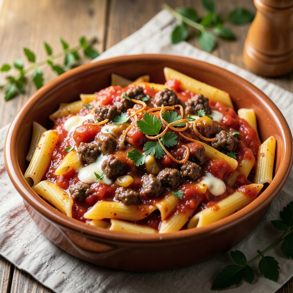 Beef Baked Pasta Recipe: Cheesy Crust Meets Juicy Meat in One Pan