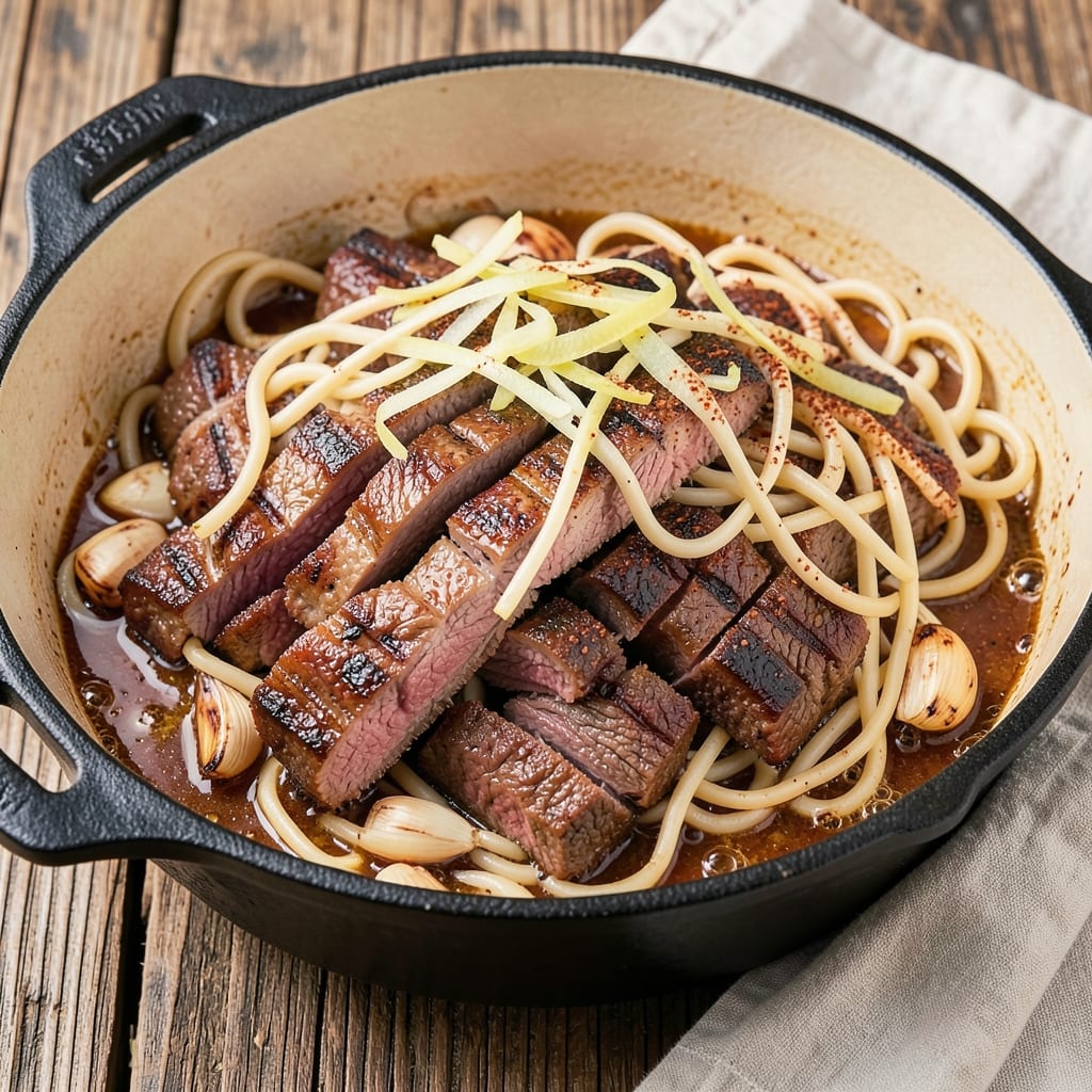 Beef and Noodles Dutch Oven Recipe: Smoky Beef and Silky Noodles in One Pot