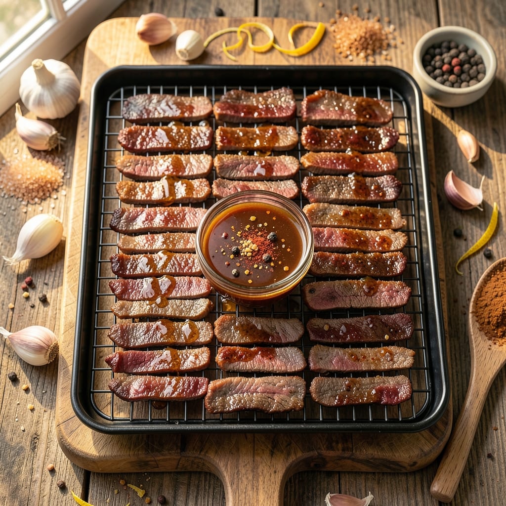 BBQ Beef Jerky Recipe Dehydrator: Smoky Spice-Infused Chews in 4 Hours