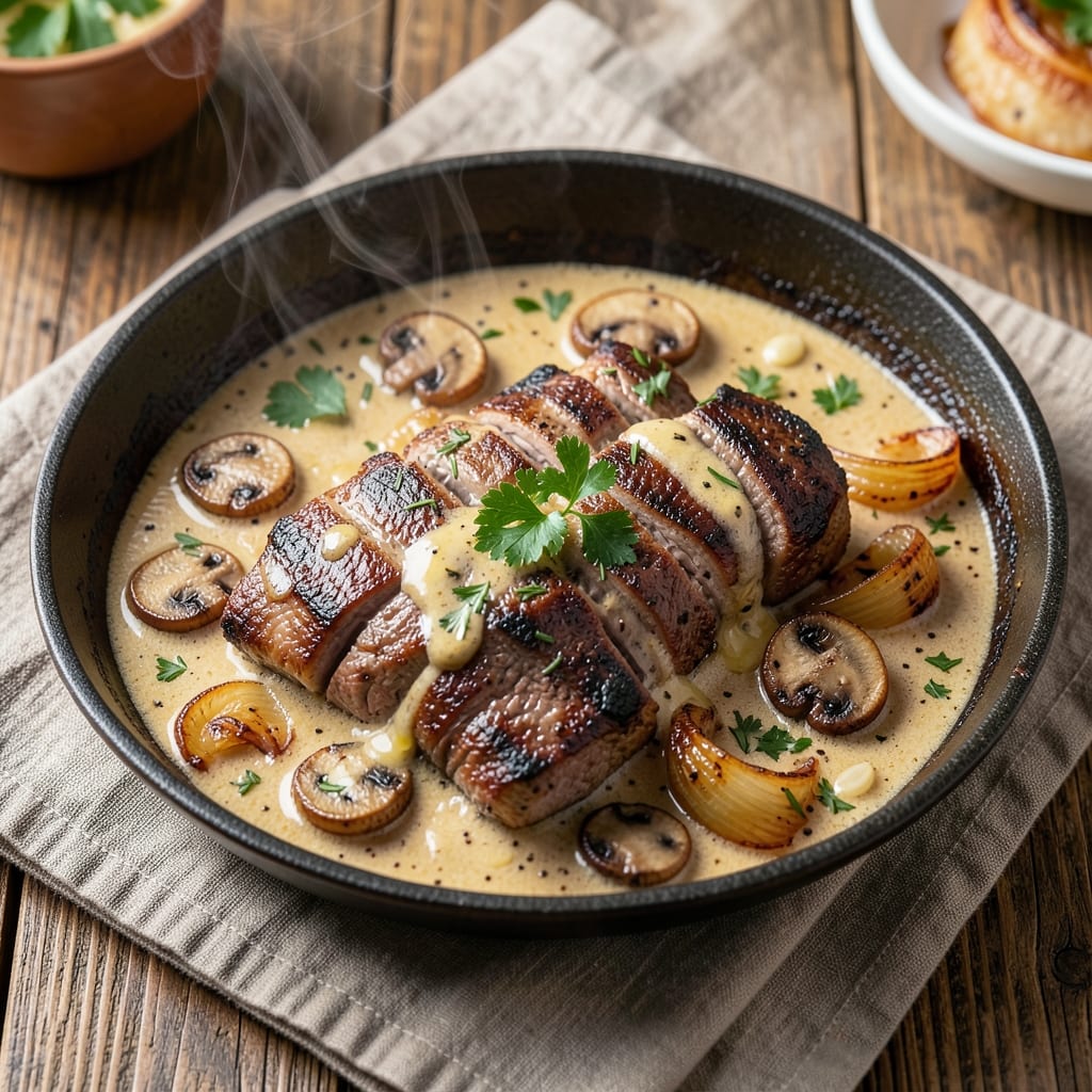 Baked Beef Stroganoff Recipe: One-Pan Creamy Mushroom Magic