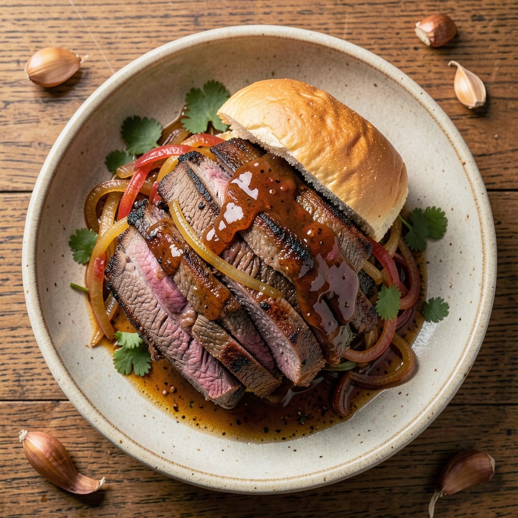 BBQ Beef on a Bun Recipe: Caramelized Crust and Juicy Beef Bites