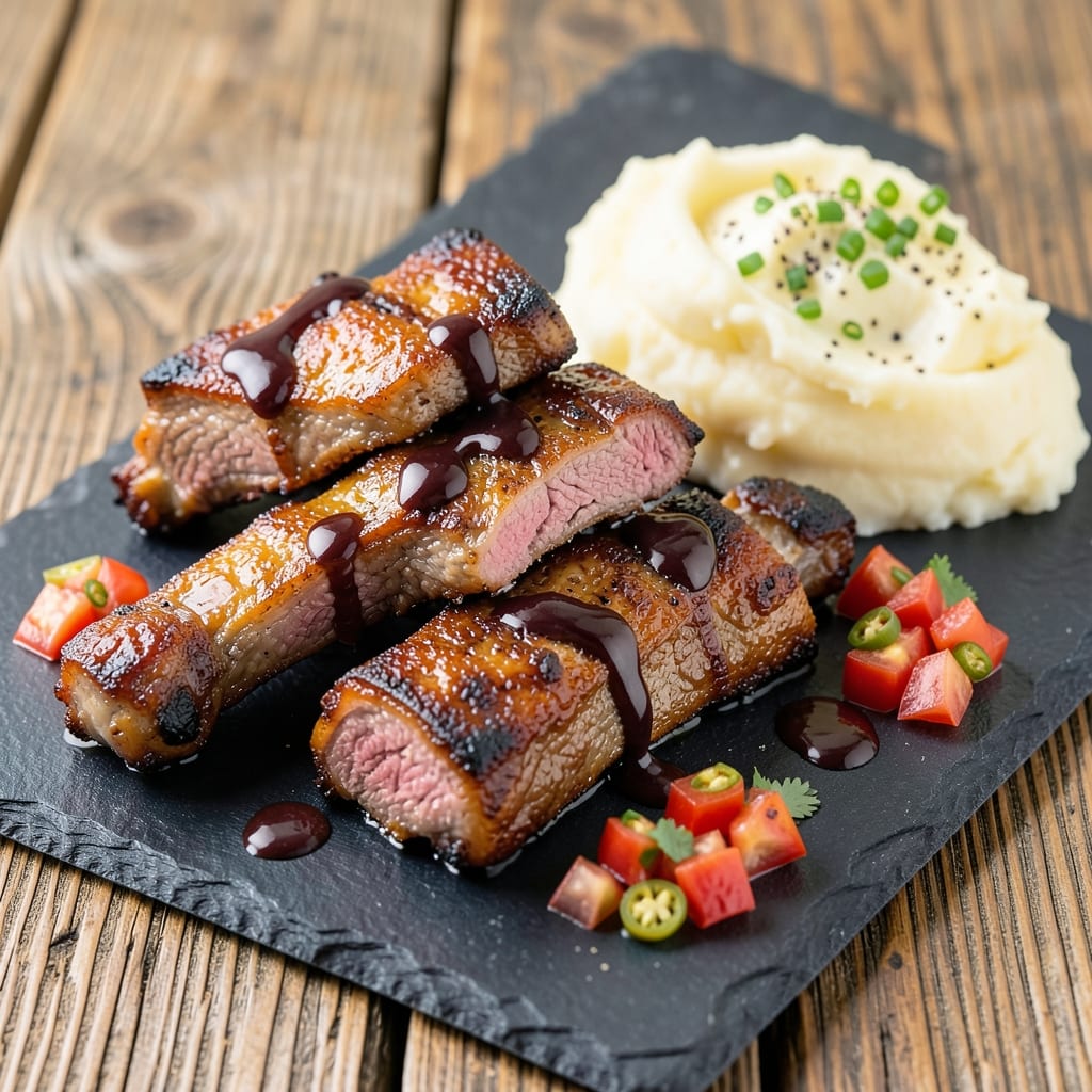 Beef Back Rib Fingers Recipe: Crispy-Skinned Bites with Smoky Sweet Glaze