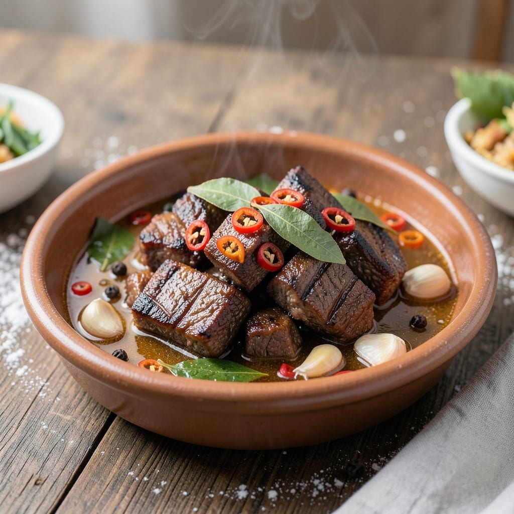 Beef Adobo Recipe Filipino Style: Vinegar-Braised Tender Meat with Savory Soy Glaze