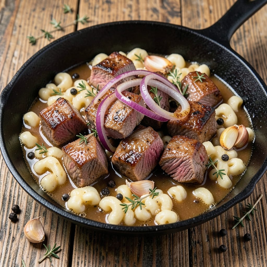Beef and Spaetzle Recipe: Hearty German-Style One-Pan Dinner