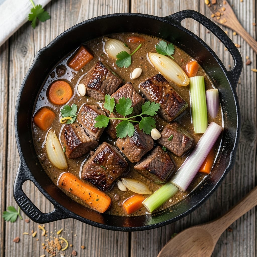 Bavarian Beef Stew Recipe: Deeply Savory Dumplings in Rich Gravy