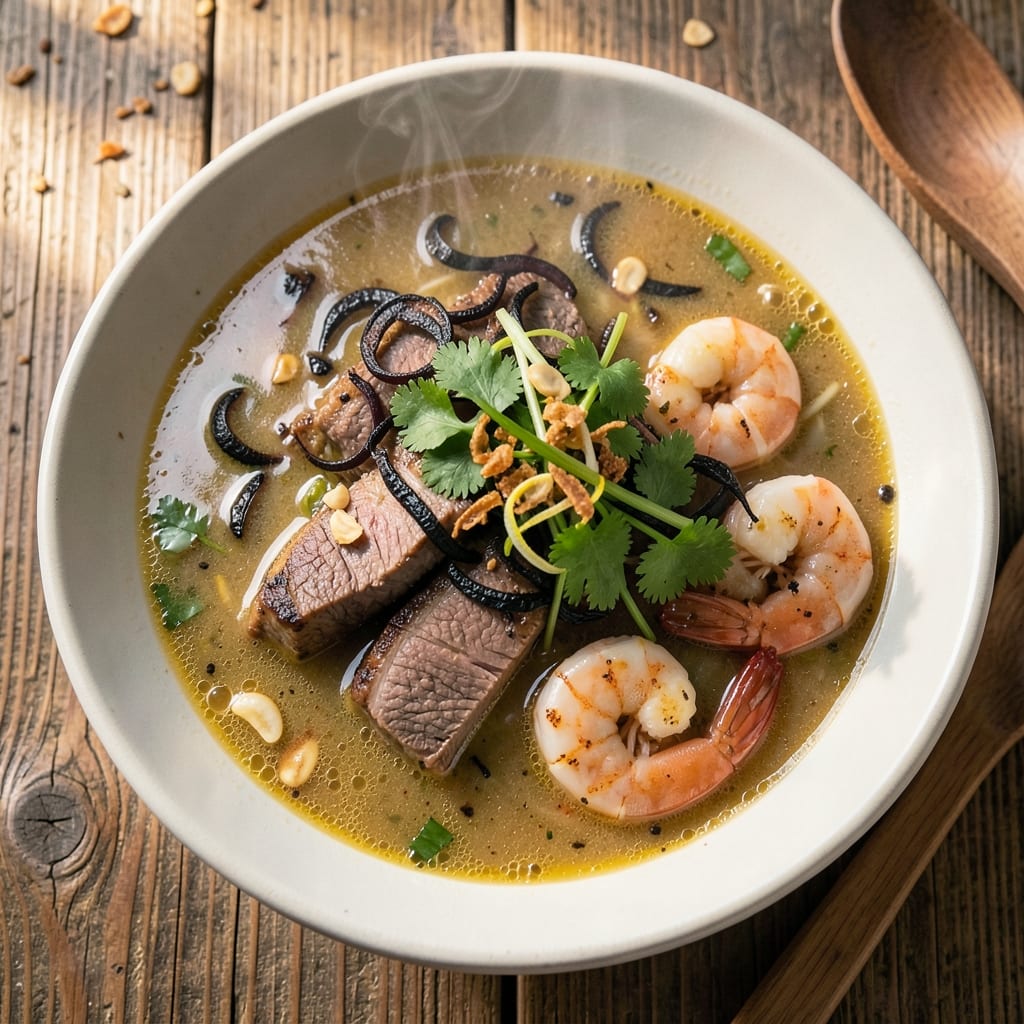 Beef and Shrimp Pho Recipe: Fragrant Star Anise and Cinnamon Broth Magic