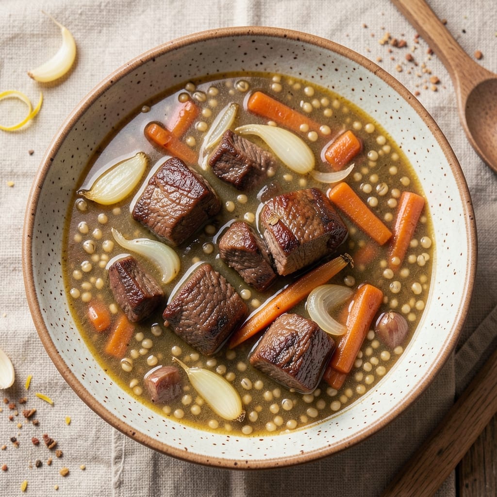 Natasha's Kitchen Beef Barley Soup Recipe: Deep Umami Simmer With Chewy Barley
