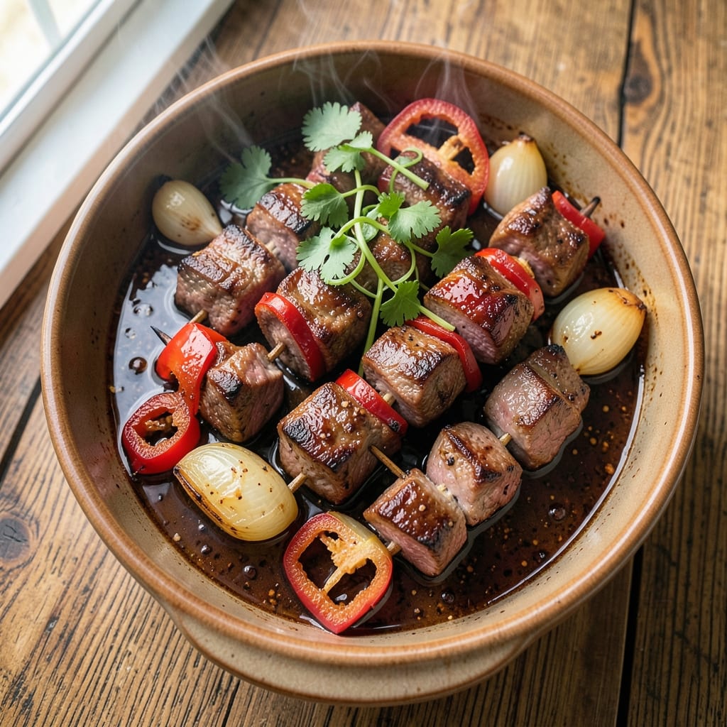 Baked Beef Kabobs Recipe: Smoky-Grilled Flavor Without the Heat