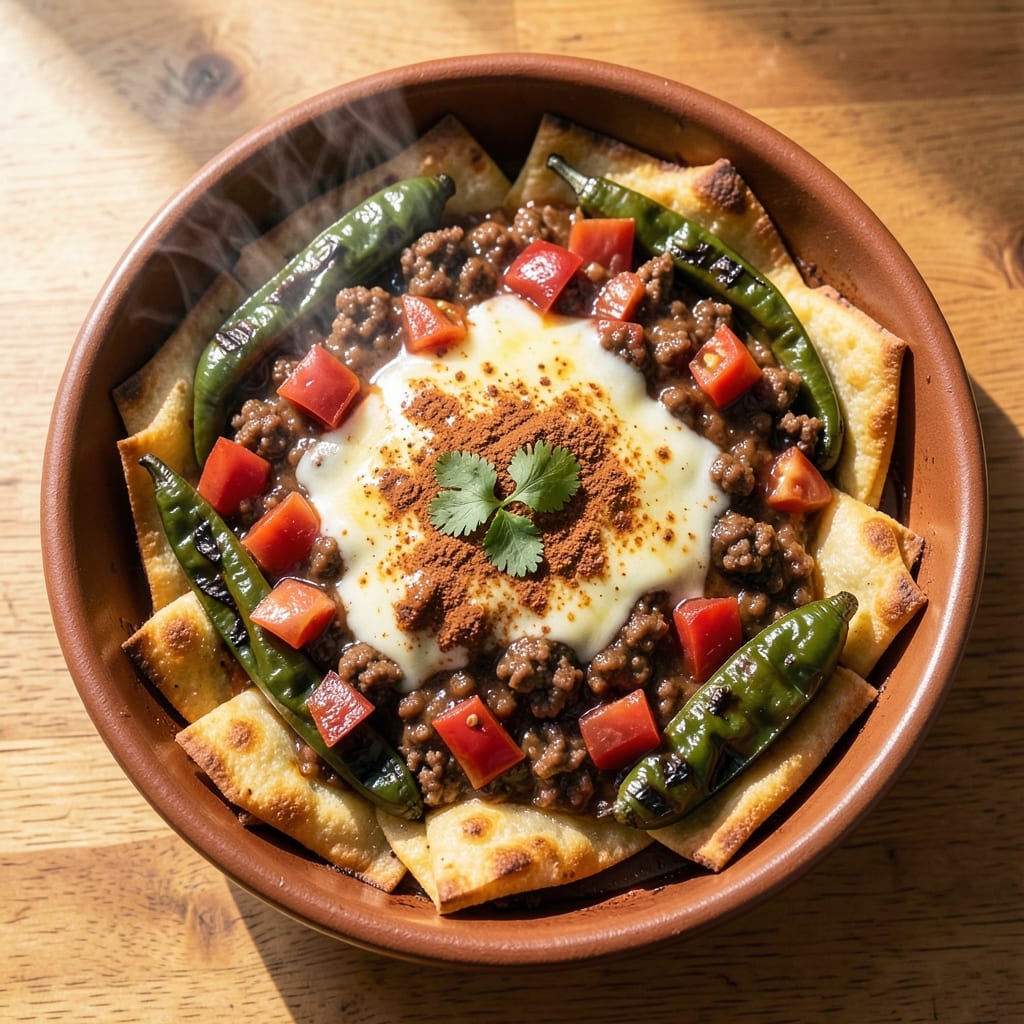 Baked Beef Chili Relleno Recipe: Crispy Tortilla Crust with Smoky Cheese-Filled Centers