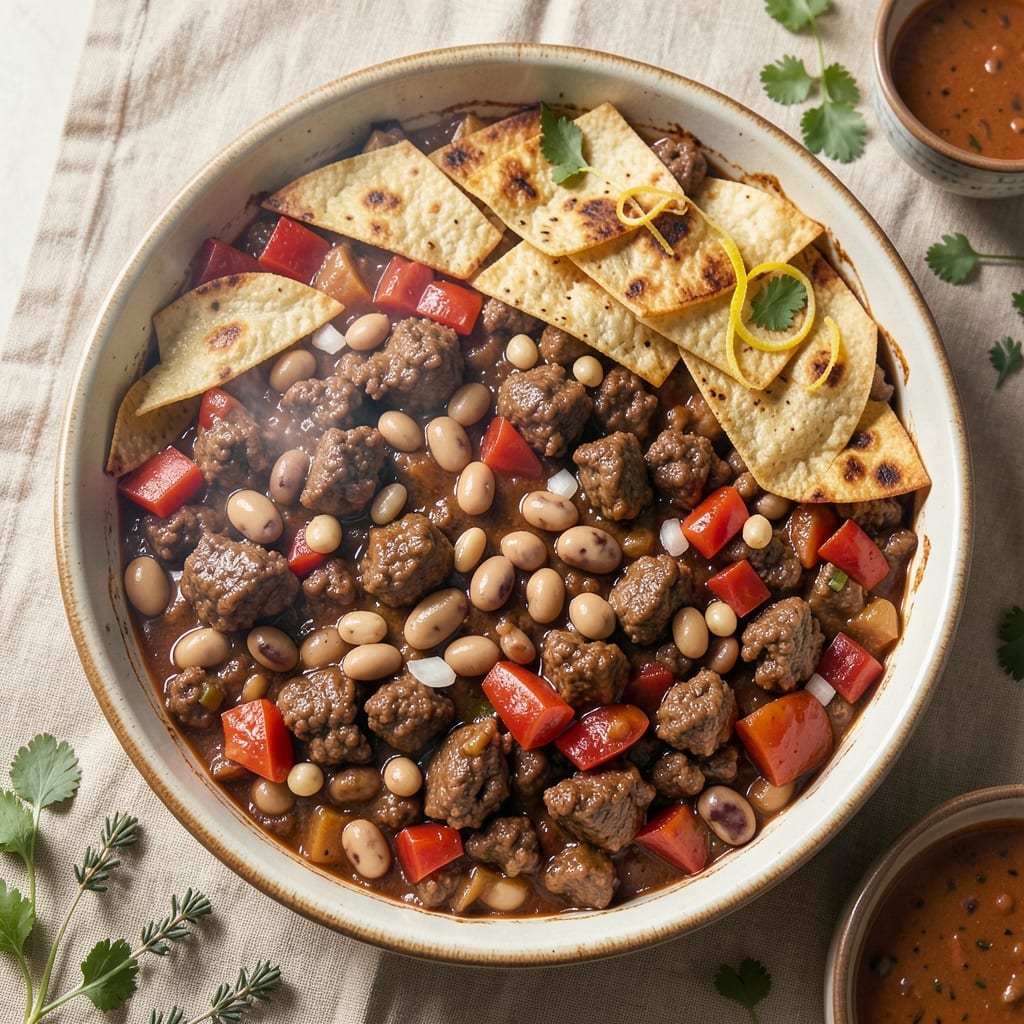 Beef and Bean Burrito Casserole Recipe: Crispy Top, Melty Cheese, One-Pan Magic