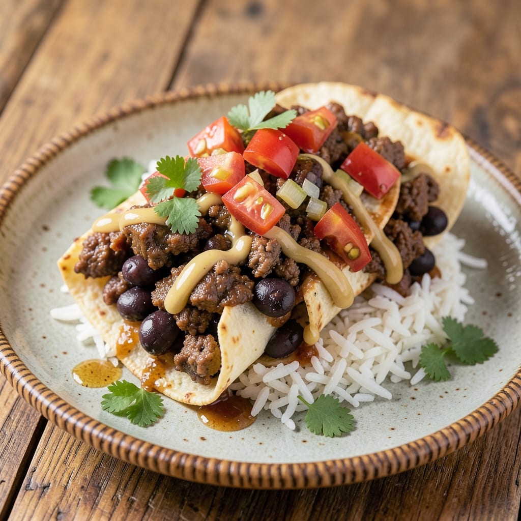 Beef and Black Bean Burrito Recipe: Smoky Cumin Crunch With Melty Cheese Layers