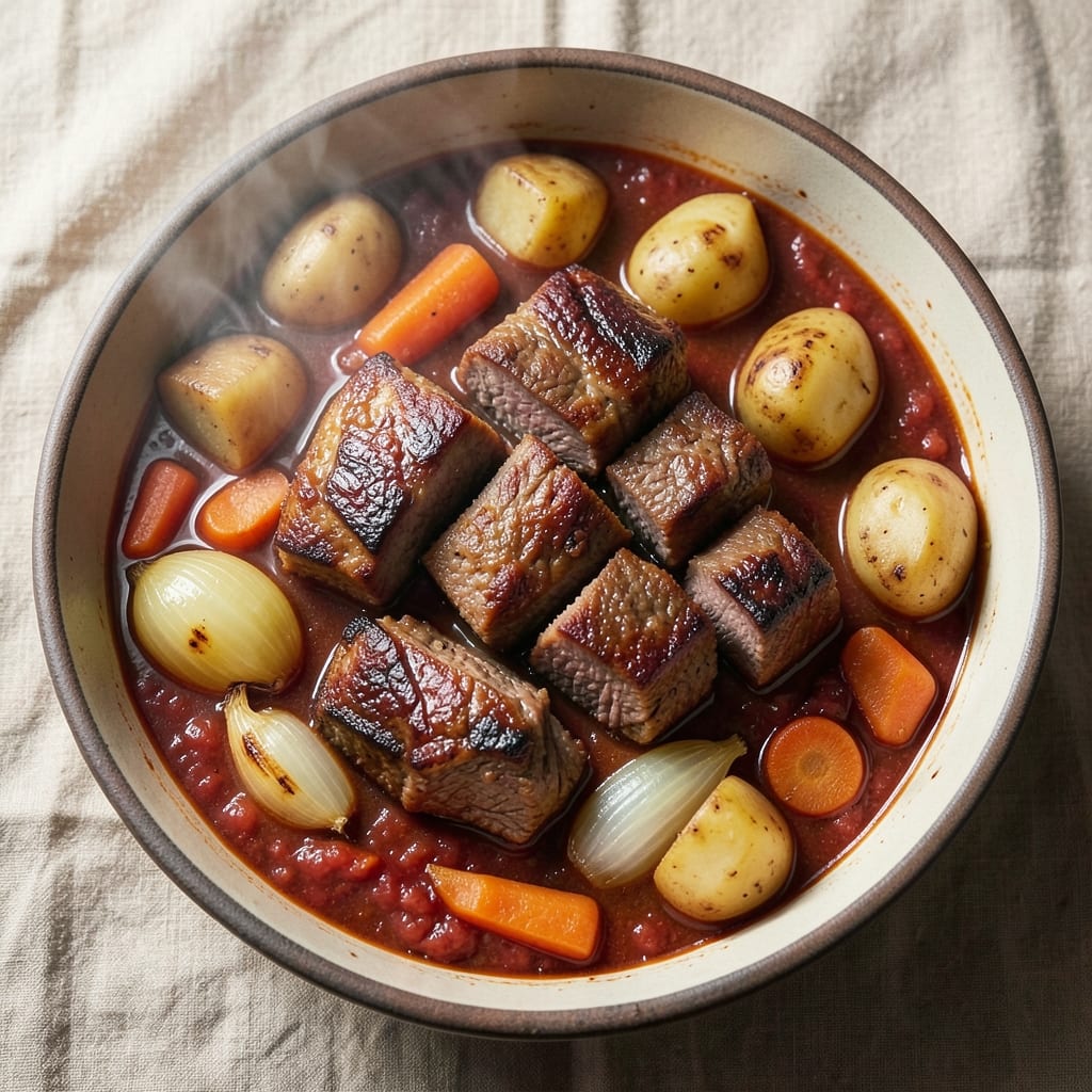 Basic Beef Stew Recipe Without Wine: Deep Savory Simmer With Caramelized Roots