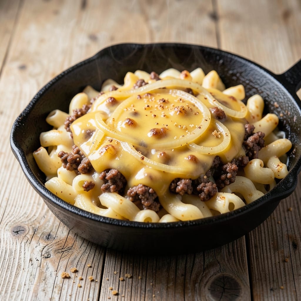 Baked Mac and Cheese With Ground Beef Recipe: Savory Meat Twists Into Gooey Cheese Bliss