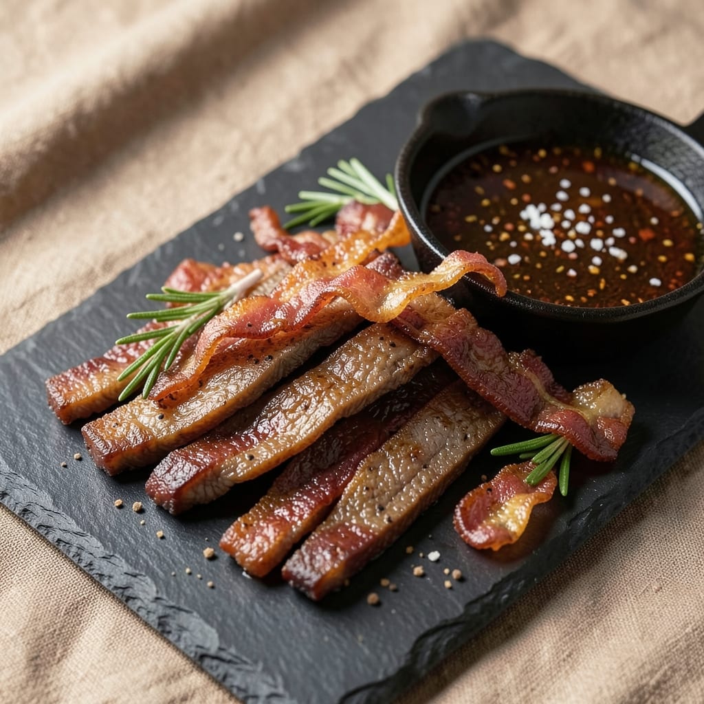 Bacon-Flavored Beef Jerky Recipe: Smoky Bacon Bite in Every Chewy Strip