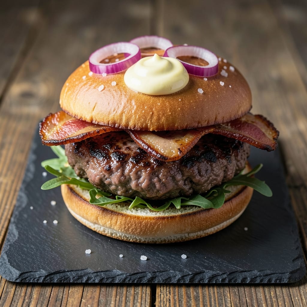 Bacon Ground Beef Burgers Recipe: Smoky Bacon Crunch Meets Juicy Patties