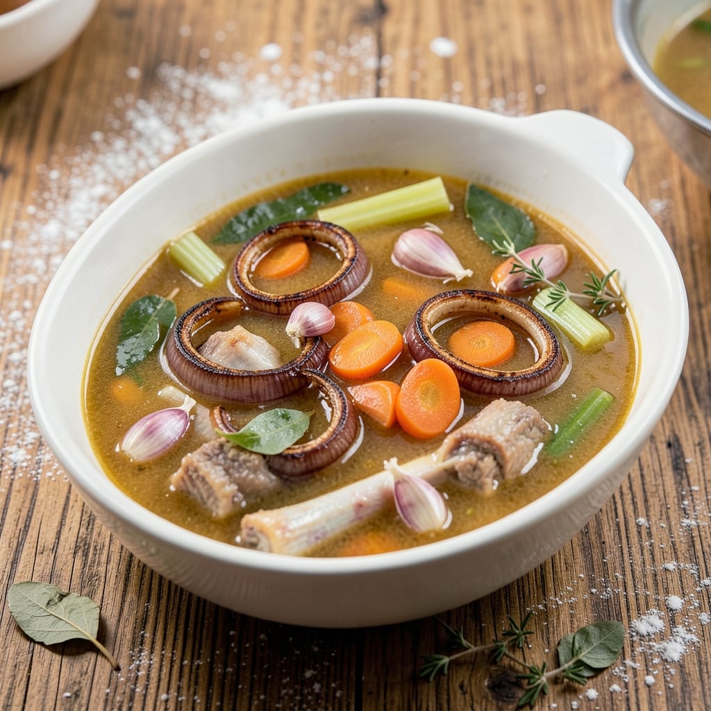 Beef and Chicken Bone Broth Recipe: Umami-Rich Simmer for Gut-Healing Gold
