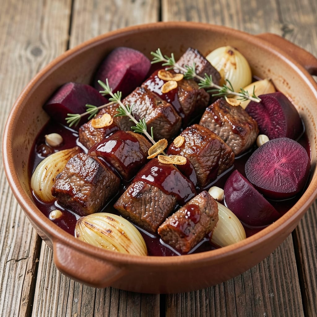 Beef and Beets Recipe: Earthy-Sweet Stew With Caramelized Roots