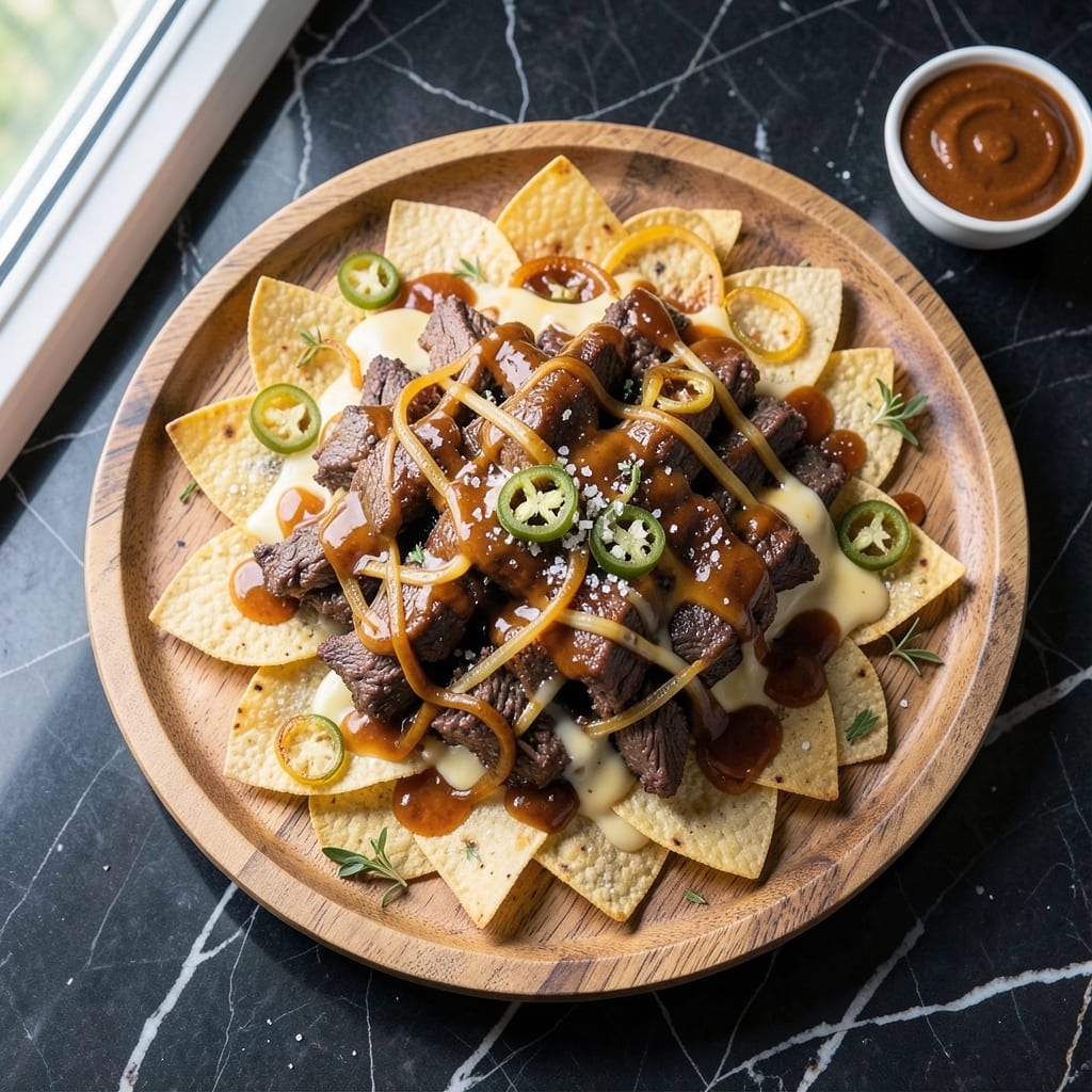 BBQ Beef Nachos Recipe: Smoky Meat and Cheese Loaded Crunch