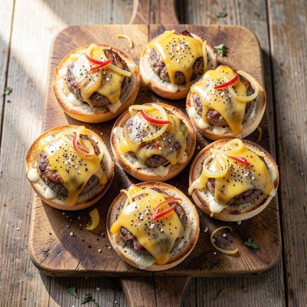 Beef and Cheese Sliders Recipe: Mini Burgers With Crispy Bites and Melty Layers
