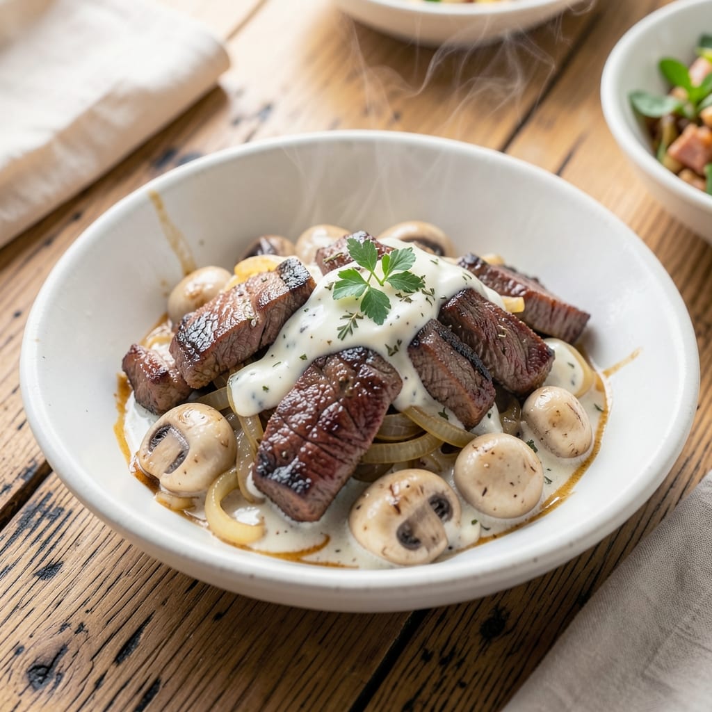 Basic Beef Stroganoff Recipe With Sour Cream: Velvety Mushroom Sauce That Coats Every Bite