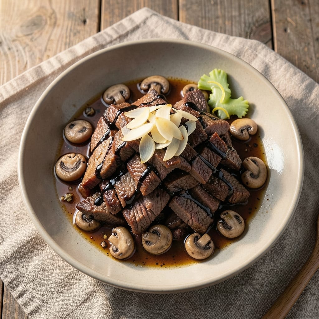 Beef and Mushroom Recipe Filipino Style: Soy-Sauce Glazed Umami Bomb