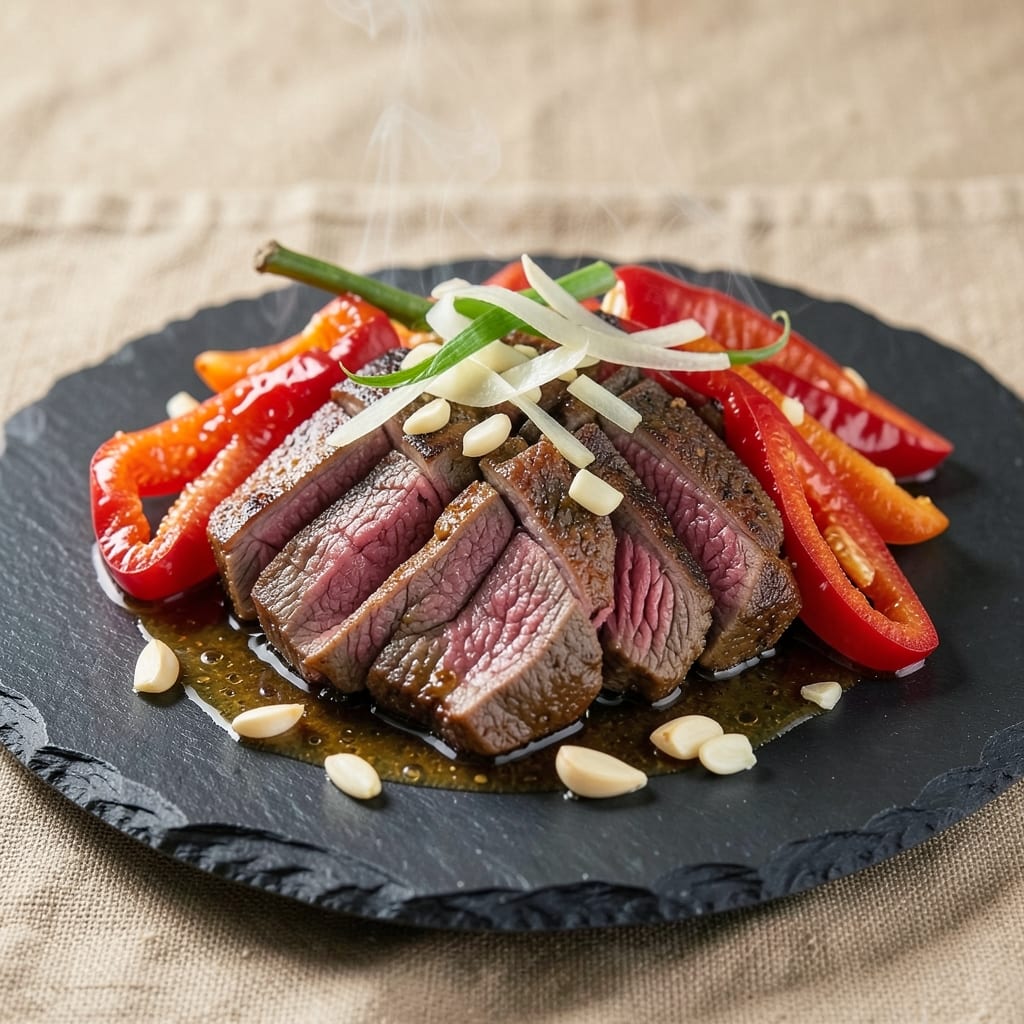 Beef and Red Pepper Recipe: Wok-Hei Crispy Beef With Silky Peppers