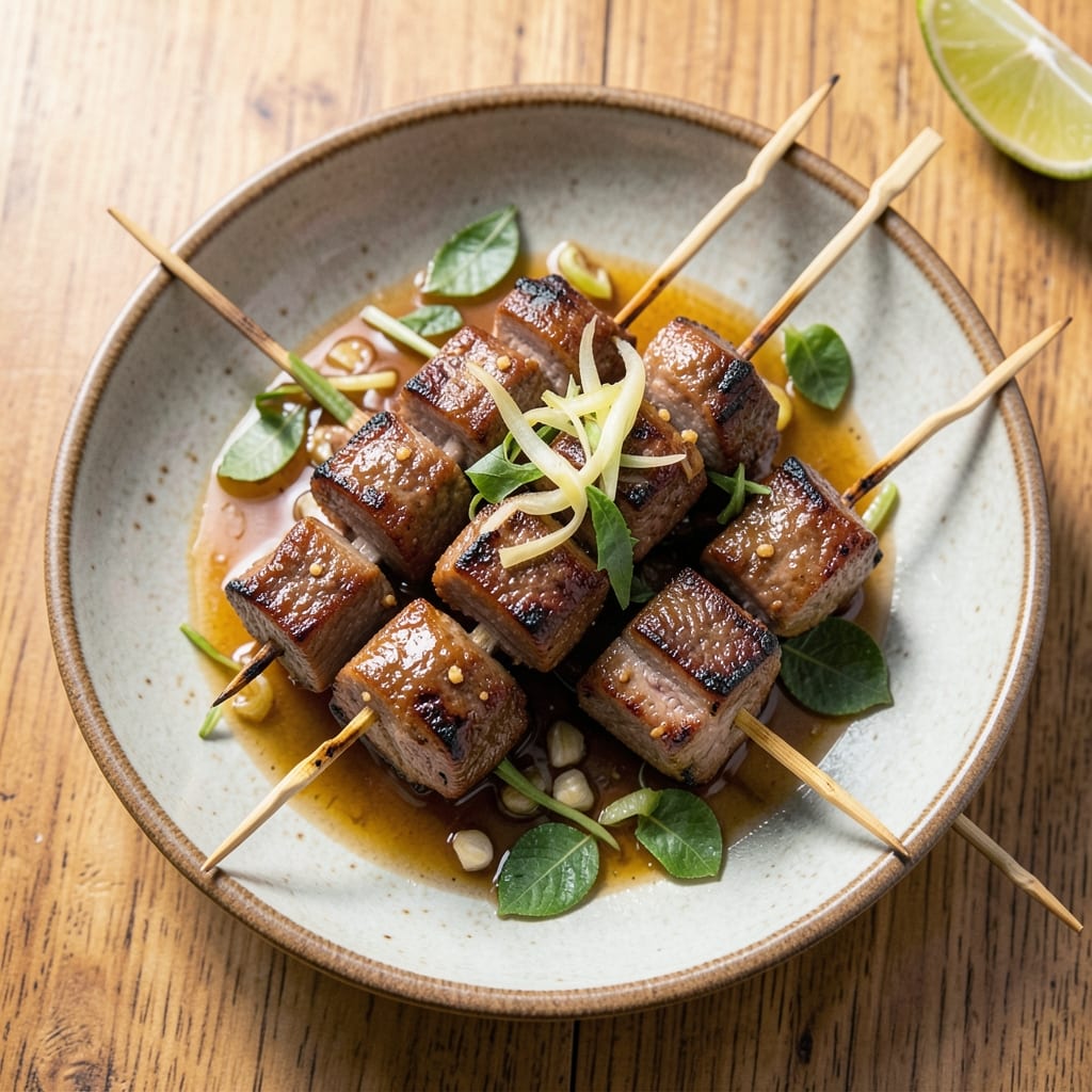 Authentic Thai Beef Satay Recipe: Smoky Grilled Skewers with Peanut Sauce Magic