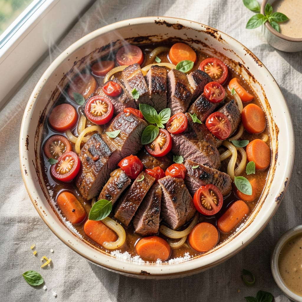Beef and Tomato Casserole Recipe: Cheesy Crisp Top, Melty Layers