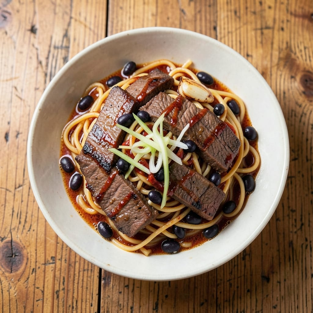 Beef and Black Bean Noodles Recipe: Smoky Spice and Silky Noodle Harmony