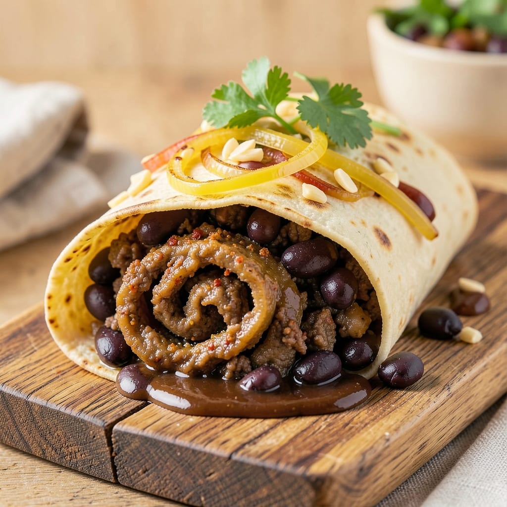 Beef and Black Bean Burritos Recipe: Spiced Tortilla Wraps With Hearty Filling