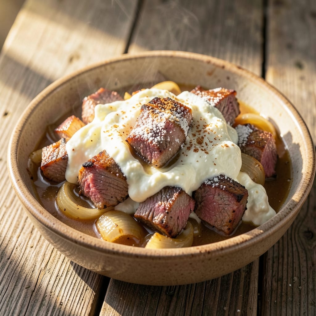 Beef and Cottage Cheese Recipe: Savory Creamy Skillet With Herbed Crunch