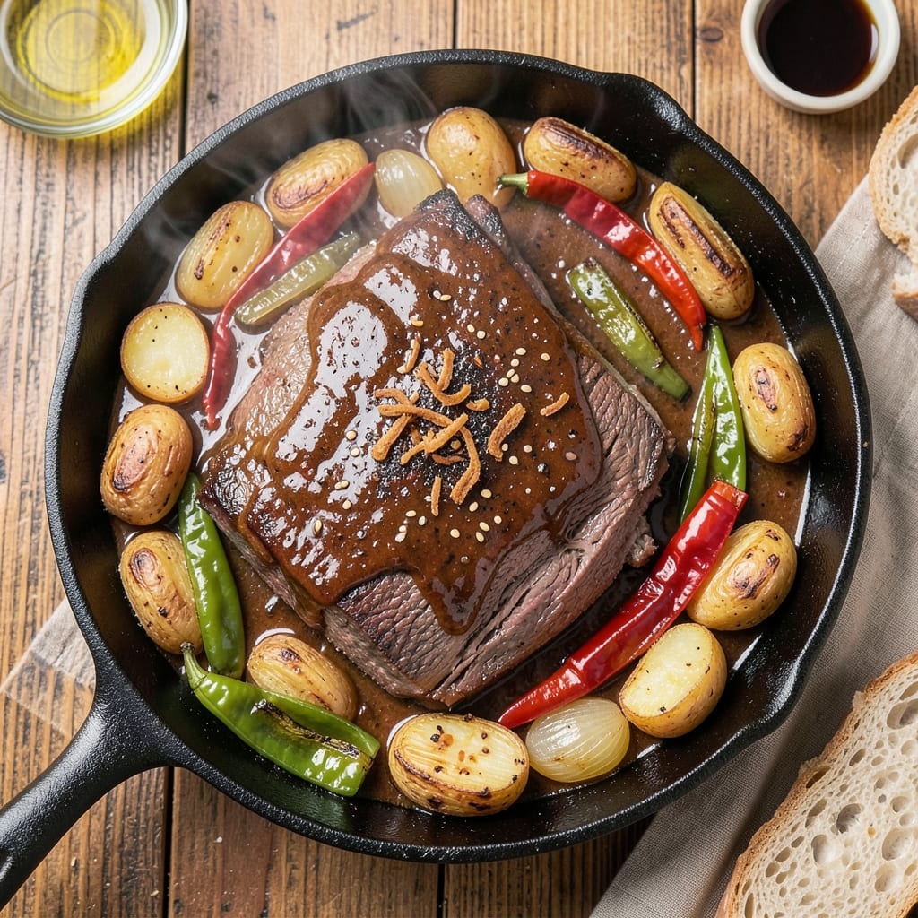 BBQ Beef Casserole Recipe: Slow-Braised Smokiness With Caramelized Potatoes