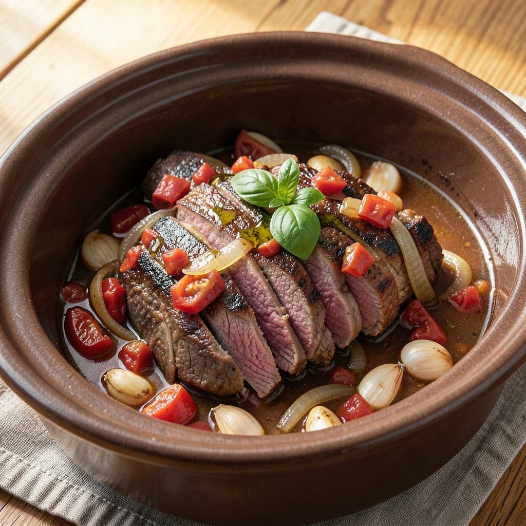 Beef and Tomato Slow Cooker Recipe: Deep Umami Flavor Without the Beans