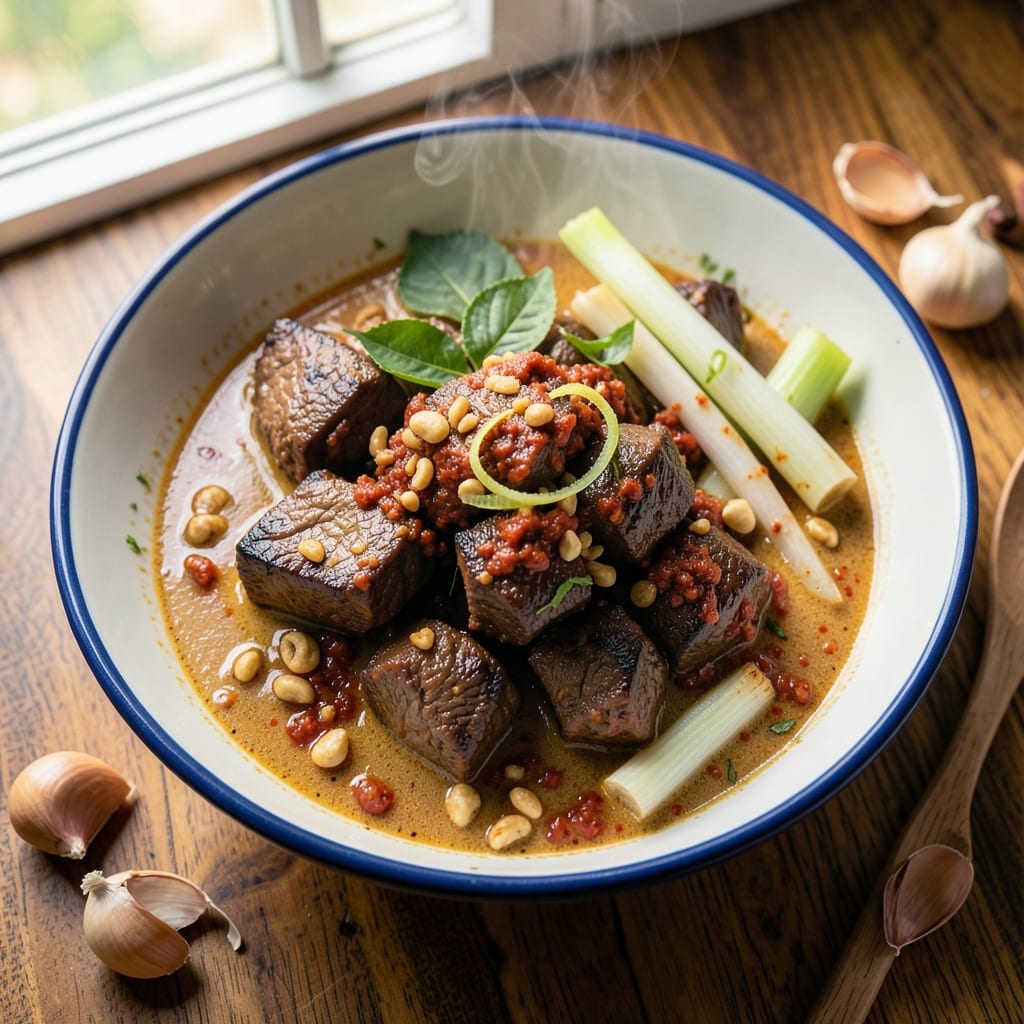 Authentic Thai Beef Curry Recipe: Fragrant Galangal and Kaffir Lime Balance