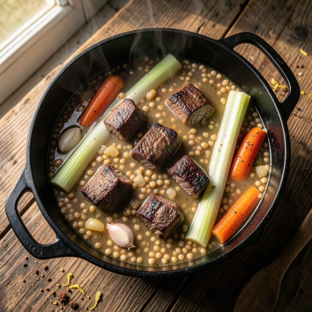Beef Barley Soup Recipe Dutch Oven: Hearty Simmered Richness in One Pot