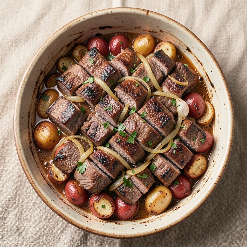 Baked Beef Casserole Recipe: Savory Layers of Tender Meat and Herbed Potatoes