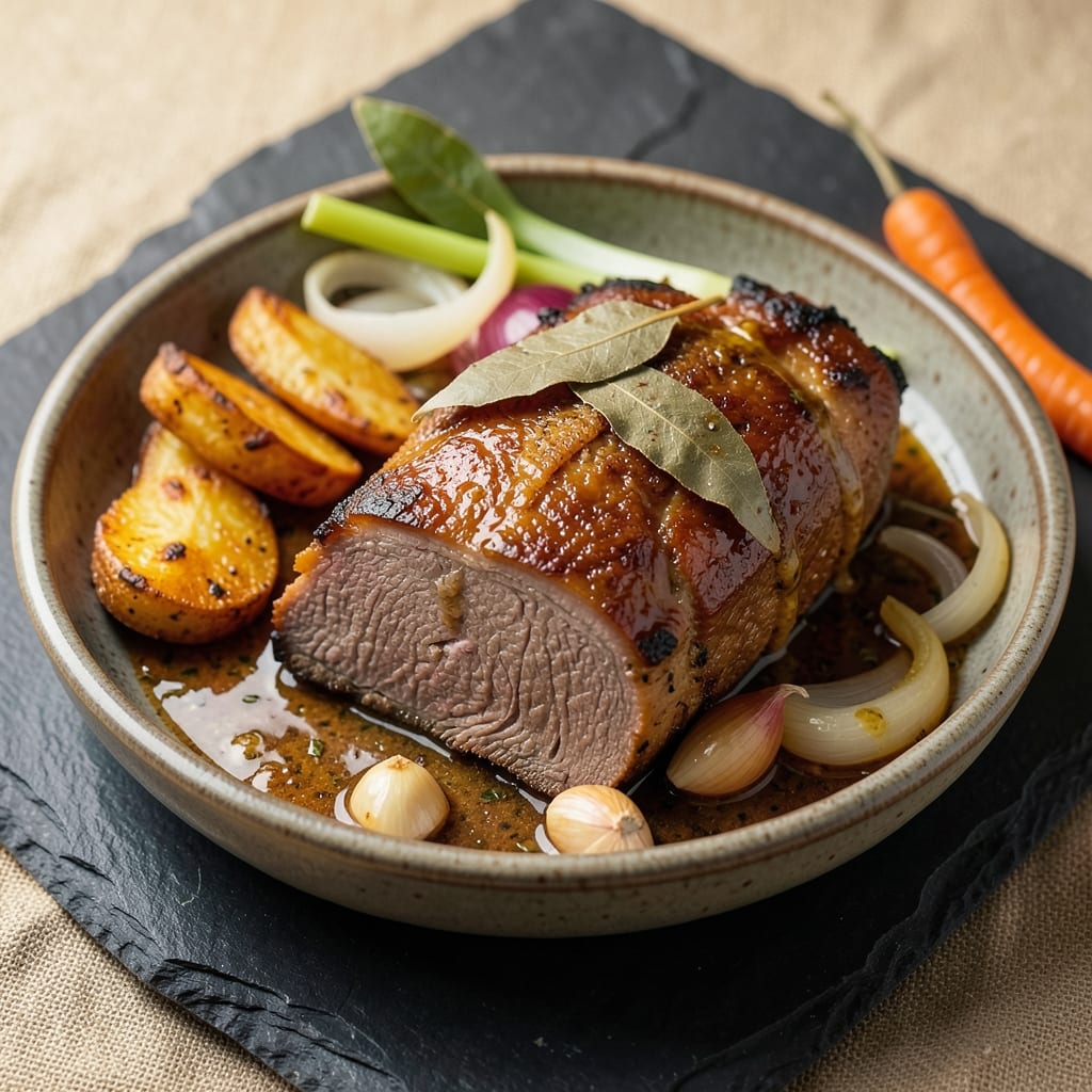 Awesome Corned Beef Recipe: Herb-Infused Brisket with Crispy Potato Wedges